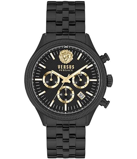 versace versus watch black|Versus Versace Colonne Chrono Collection Luxury Men's Watch.